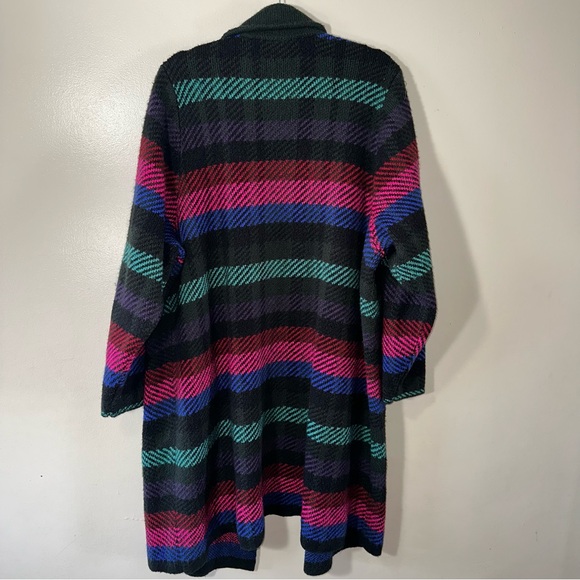 Torrid Multi Color Coatigan Collard Sweater | Cardigan Midi Length Size: 3 (3X) - Picture 4 of 9